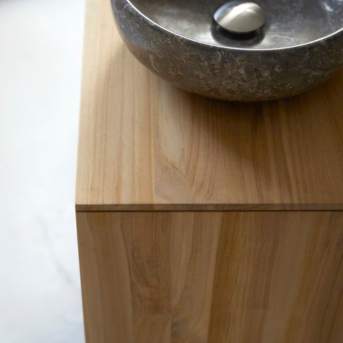 Tikamoon Massief teakhouten badmeubel 110 cm - Naturel