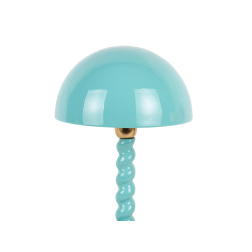 Leitmotiv tafellamp Prisa - blauw - 25x25x39cm - Paddenstoellamp
