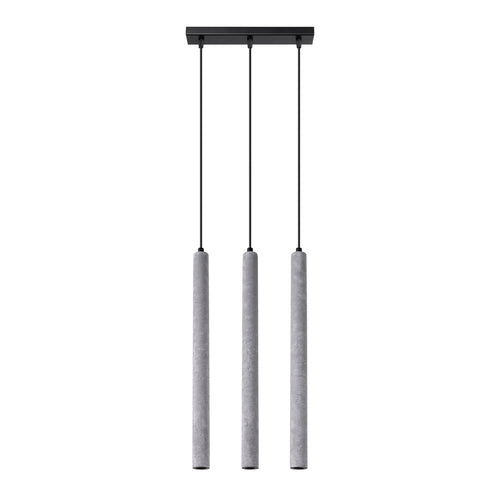 Sollux Lighting Hanglamp PASTELO 3L beton - 30x3,5x110cm