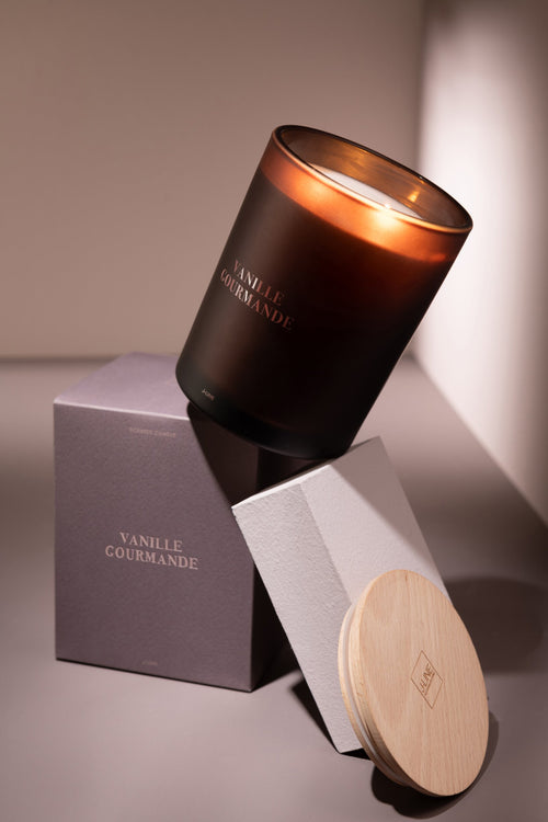 J-Line geurkaars Accords Essentiels - Vanille Gourmande - bruin - 52U