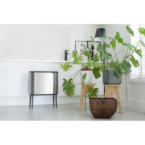 Brabantia Bo Touch Bin, met 2 binnenemmers, 11 + 23 liter - Matt Steel Fingerprint Proof