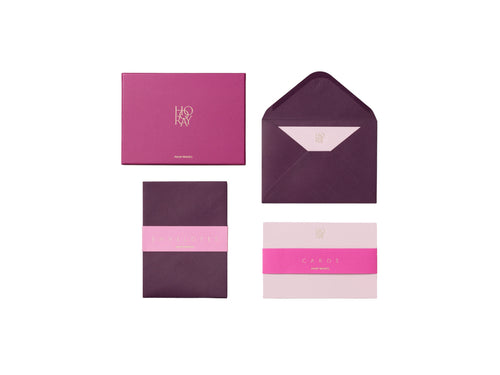 Printworks Kaart & enveloppe set - Hooray - Rood