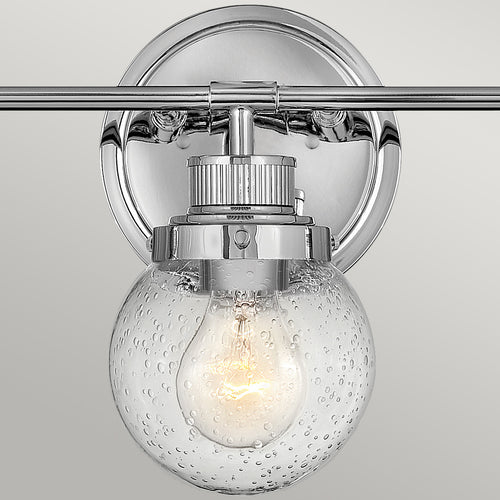 Elstead Hinkley Poppy Badkamer Wandlamp Gepolijst Chroom, IP44