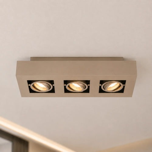 Artdelight spot Bosco - 3 lichts - 36  x 8.6   cm - champagne