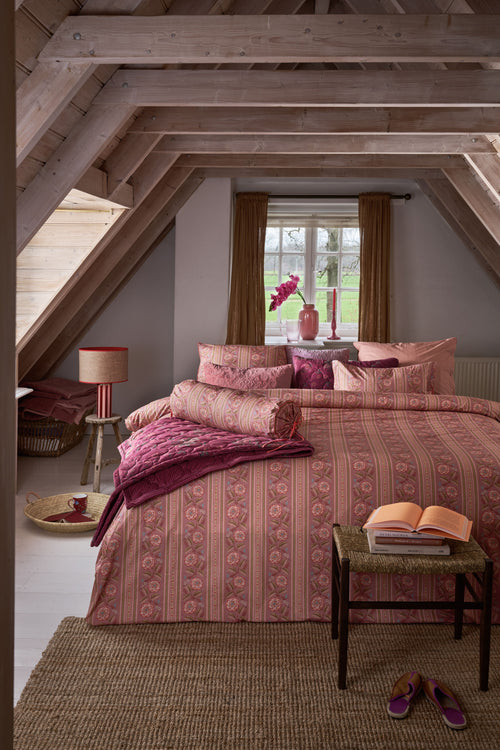 Pip Studio Dekbedovertrek Rosa Rani - 240 x 200/220 cm - Roze
