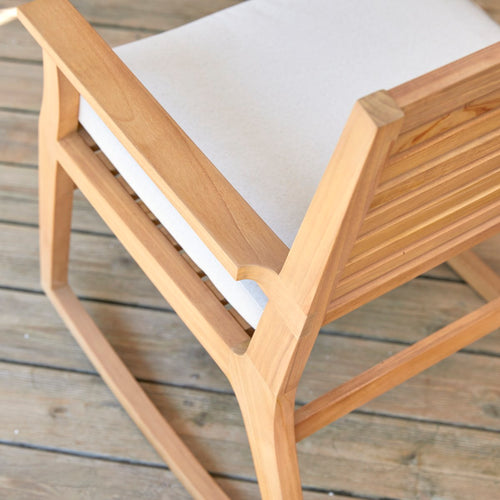 Tikamoon Massief teakhouten tuinschommelstoel - Naturel - vtwonen shop