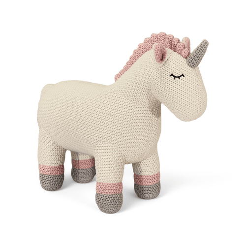 Pintado & Lacado knuffeldier Eenhoorn - wit - 46 cm