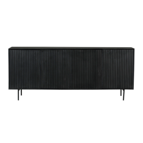 StarFurn Dressoir Madison - Zwart Hout - 210x45x85cm - vtwonen shop