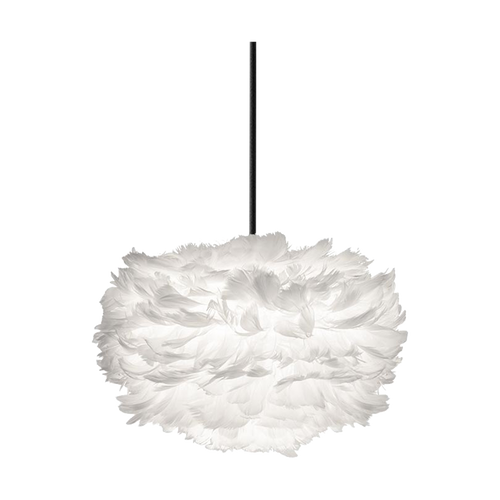 Umage Eos Mini hanglamp white - met koordset zwart - Ø 35 cm - vtwonen shop