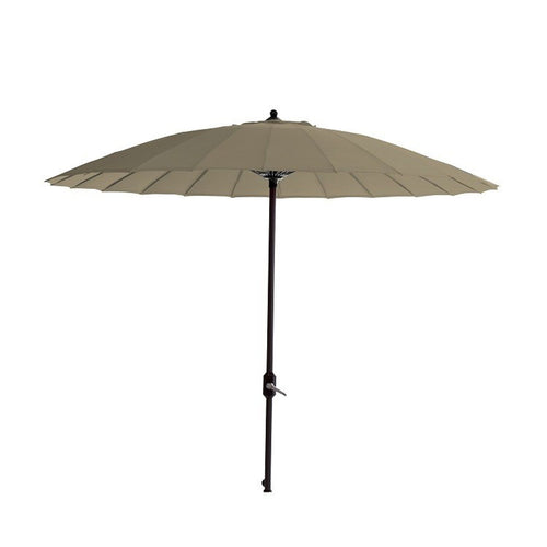 Manilla parasol - Ø250 cm - carbon black - taupe - vtwonen shop