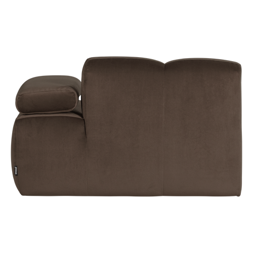 WOOOD 1-zits bank arm rechts Mojo - Velvet - Bruin - 74x124x97
