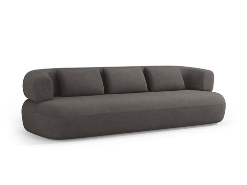 Micadoni Bank Jenny 4-zits, boucle, grijs - 90x226x73cm