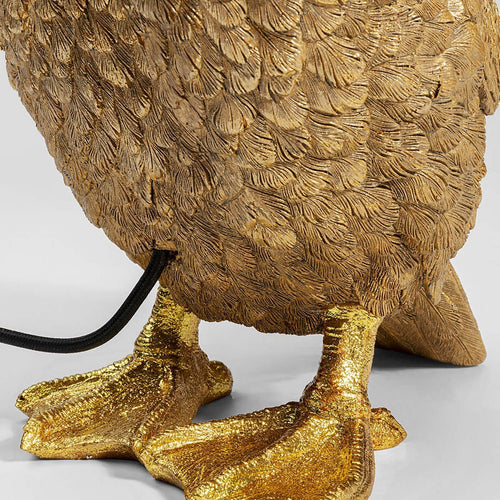 Kare Design tafellamp - eend - goud en zwart