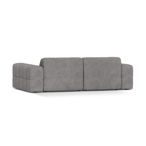 Cosmopolitan Design - Bank Chicago 3-zits, chenille lichtgrijs - 102x212x78cm