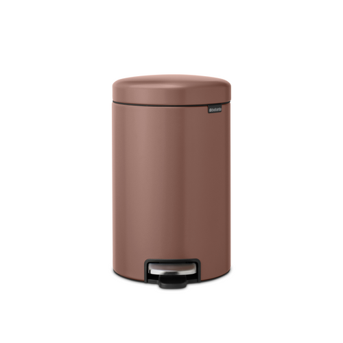 Brabantia NewIcon Pedaalemmer, 12 liter, kunststof binnenemmer - Satin Taupe