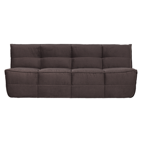 vtwonen 3-zits element Cluster - Velvet - Chocladebruin - 81x204x91