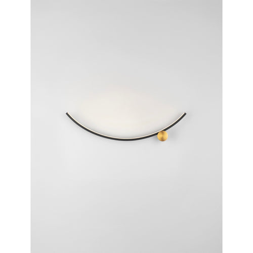 Nova Luce KIMA Geïntegreerde LED-wandlamp Sandy Black, gouden LED 14W 880lm 3000K