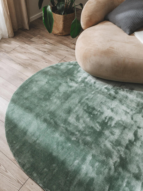 benuta viskose vloerkleed Nela - groen - 150x230 cm