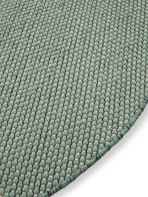 benuta wollen vloerkleed Rocco - groen - ø 150 cm