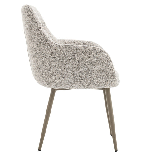 DÉJA Living Eetkamerstoel Noé - Beige/Taupe - Zithoogte 47cm - Set van 2 - vtwonen shop