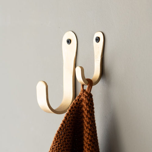 Brût Homeware | Kapstokhaak rond | Set van 4 | Wandhaak | Messing