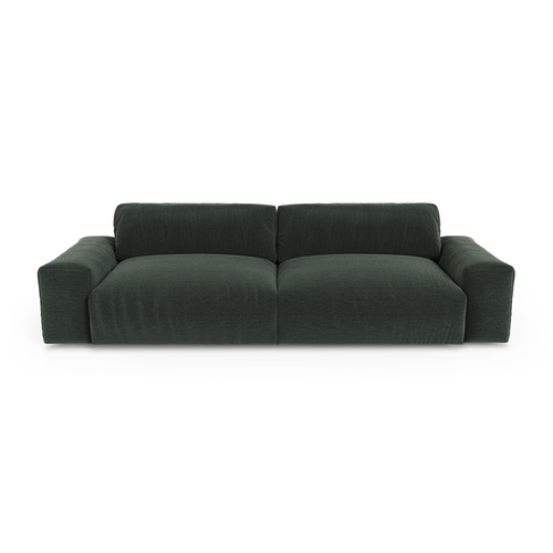 Sia Home - 3-zitsbanken BLISS - Zacht aanvoelende geweven stof - Kaki groen - 220cm - vtwonen shop