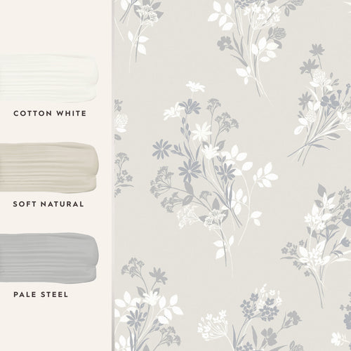 Laura Ashley Vliesbehang - Igerna - Natural - Beige 10mx52cm - vtwonen shop