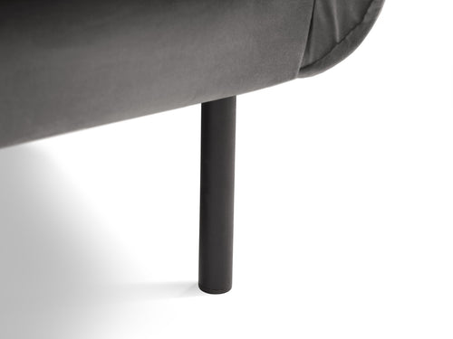 Cosmopolitan Design Fauteuil Vienna flueel, lichtgrijs - 94x97x95cm