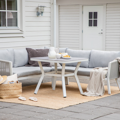 Nest outdoor Elly 2 delige tuin loungeset lichtgrijs - met zitkussens - vtwonen shop