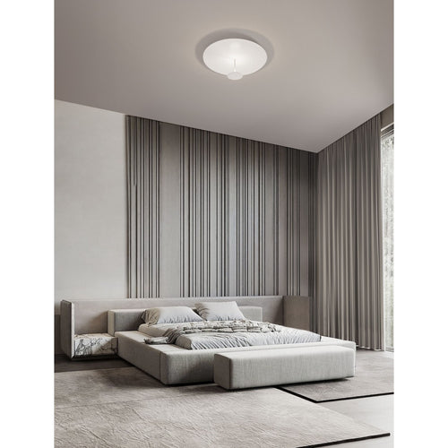 Nova Luce NIMA Geïntegreerde LED-plafondlamp, halfverzonken, zandwit, Triac dimbaar, 30W, 1832lm, 3000K