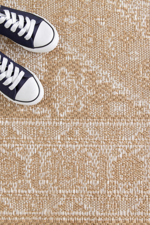AFK Living vloerkleed Loggia - voor binnen en buiten - beige - 120x170 cm