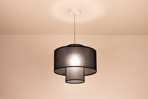bpskoncept hanglamp Twin - zwart - Ø35 cm