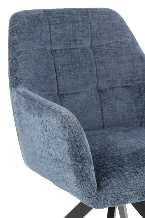 J-Line stoel Louna - ijzer/acryl - blauw