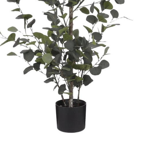 Mica Decorations Eucalyptus Kunstplant H150 x Ø30 cm - Kunstplant in Pot - Onderhoudsvrije Kamerplant voor Binnen - Natuurlijke Uitstraling -