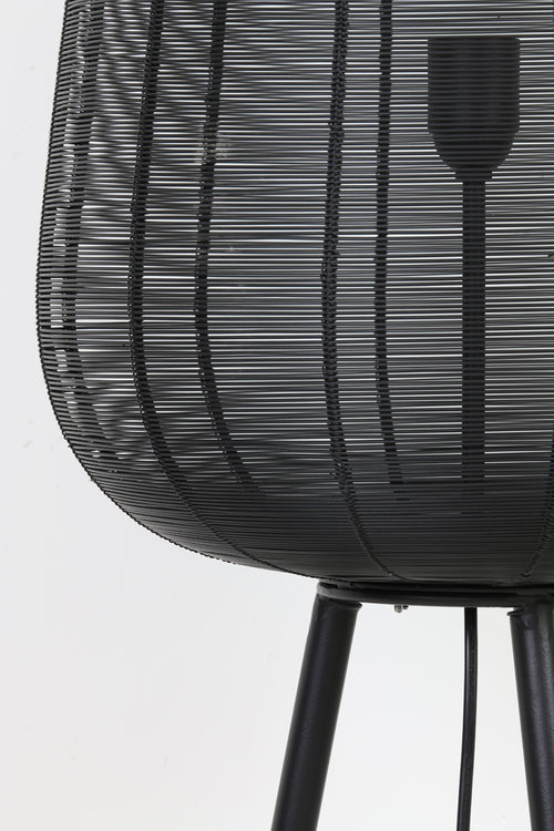 Light & Living vloerlamp ADETA - Ø37x135cm - zwart - vtwonen shop