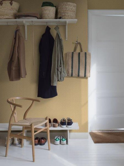 Borastapeter behang geometrische vormen geel - 53 cm x 10.05 m - 660759 - vtwonen shop