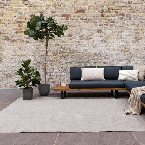 Buitenkleed Marble - Naturel/wit - dubbelzijdig - EVA Interior - 240 x 340 cm