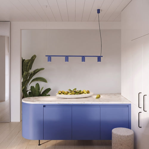 Sollux Lighting Kroonluchter RAYO 4 ultramarijn - 122x6x208cm