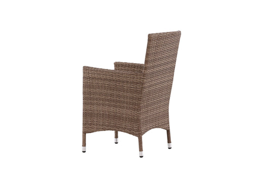 Rebellenclub Tuinstoel Malta - Set van 2 - Bruin