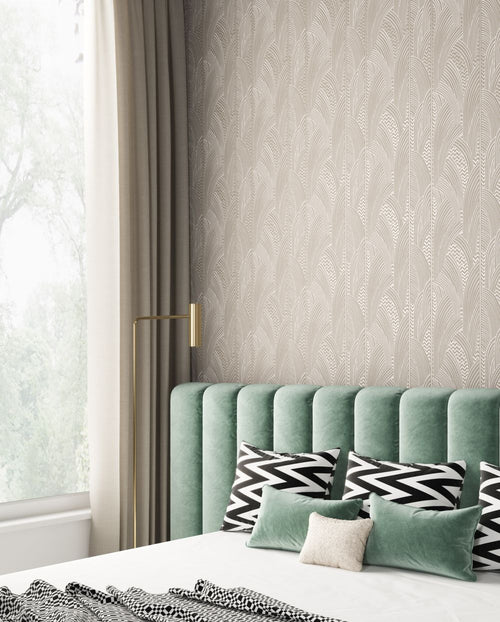 Masureel behang grafisch motief beige - 53 cm x 10.05 m - 630005 - vtwonen shop