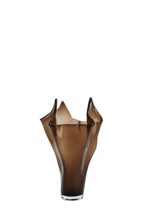 Light & Living vaas AIORA - Ø22x40cm - bruin