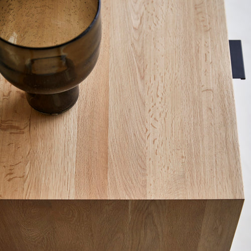 Tikamoon Massief eikenhouten tv-meubel 120 cm - Naturel - vtwonen shop