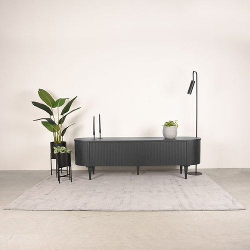 LABEL51 Tv-meubel Oliva - Zwart Eikenhout - 180x47x55cm - vtwonen shop