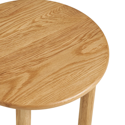 Artichok Joëlle Eikenhouten Bijzettafel Naturel - Ø 40 x 40 cm - vtwonen shop