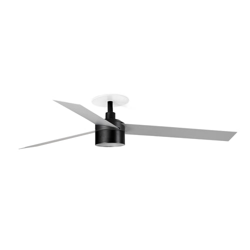 Faro Cruiser Cruiser inbouw plafondventilator 132 cm TEK LED matzwart, aluminium bladen 2700K