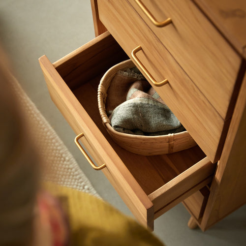 Tikamoon Kindercommode van massief teakhout - Naturel