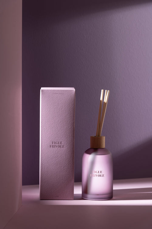 J-Line geurolie + stokjes Accords Essentiels - Figue Frivole - paars - 250 ml - vtwonen shop