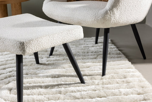 Rebellenclub Fauteuil Malo - Wit bouclé - vtwonen shop