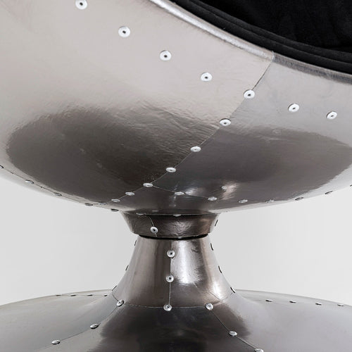 Kare Design Draaifauteuil Eye Ball fluweel zwart