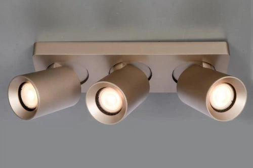 Artdelight spot Megano - 3 lichts - 30  x 11.5   cm - champagne